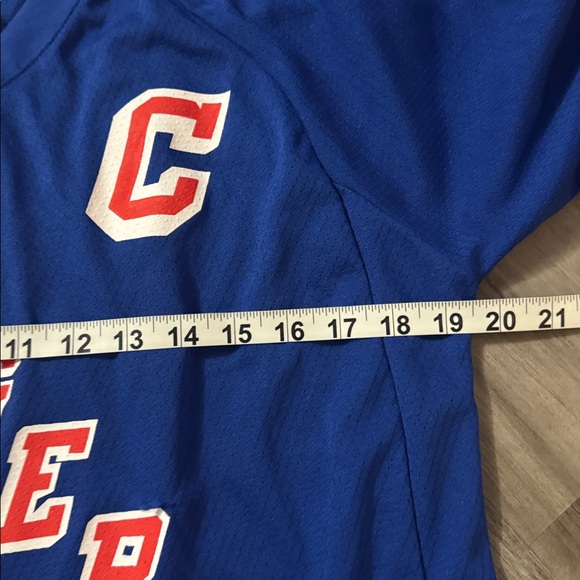 Reebok NHL New York Rangers hockey jersey youth large XL blue game #24 Callahan - Picture 5 of 6